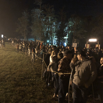 People standing in line